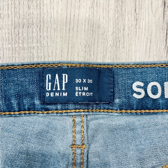 GAP Medium Wash Men’s Slim Jeans 30x30 - Picture 5 of 7